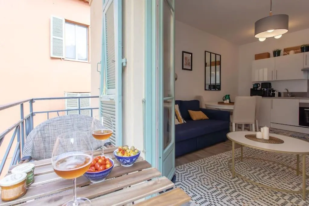 #44 1 Bdr Flat Cap Ac Balcony 5Mins Walk To Beach Nice 0*,